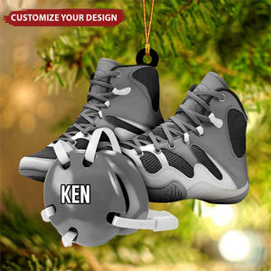 Custom Wrestling Christmas Ornament - Personalized Wrestling Ornament