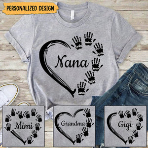 Personalized Mom|Grandma T Shirt