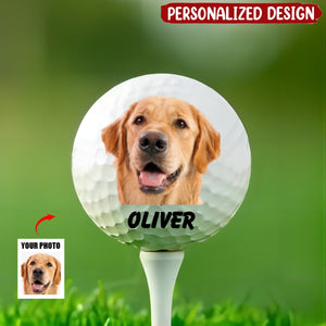 Personalized Dog Face Golf Balls: Father's Day gift for Dog Lovers and Golf Enthusiasts - Perfect Gift for Pet Owners, Golfers, and Dog Dads