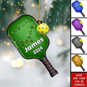 Personalized Pickleball Ornament - Pickleball Gift Idea, Gift for Pickle Ball Player