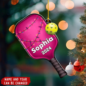 Personalized Pickleball Ornament - Pickleball Gift Idea, Gift for Pickle Ball Player