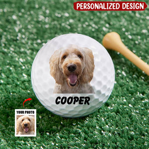 Personalized Dog Face Golf Balls: Father's Day gift for Dog Lovers and Golf Enthusiasts - Perfect Gift for Pet Owners, Golfers, and Dog Dads