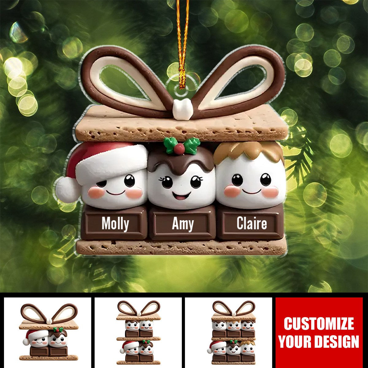 Christmas Is Best With Those You Love - Family Personalized Custom Ornament