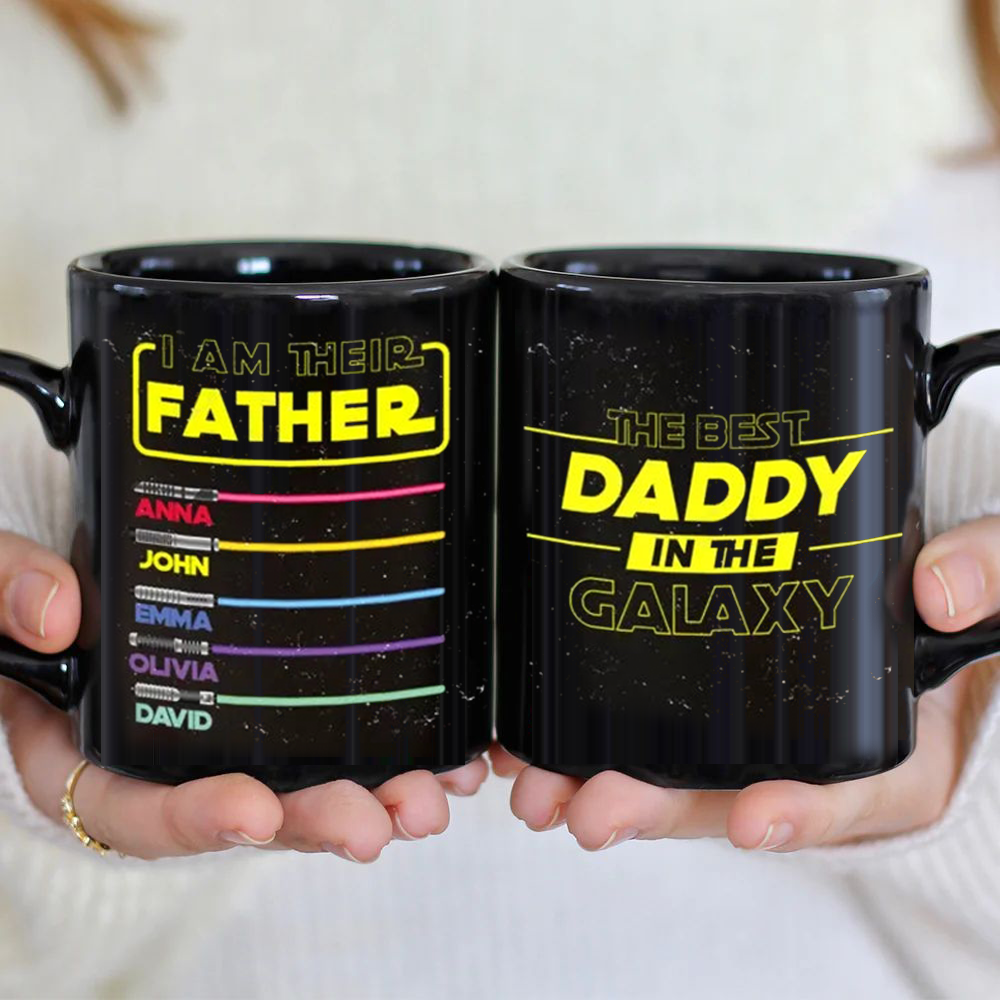 I Am Their Father Best Dad In The Galaxy - Personalized Mugs, Father Day Gifts For Papa