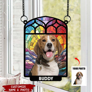 Always Be In Our Hearts - Personalized Window Hanging Suncatcher Ornament