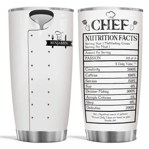 Personalized Chef Gifts For Women Men Chef Tumbler