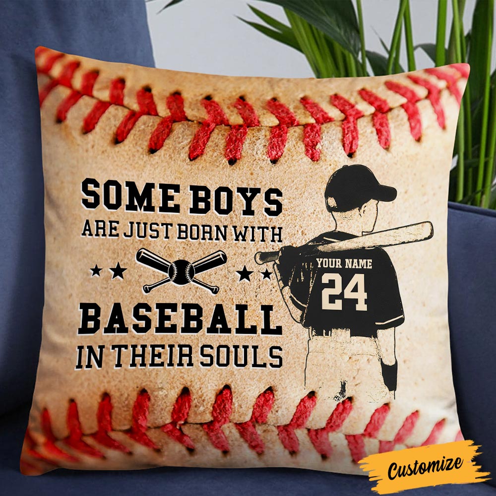 Personalized Love Baseball Pillow