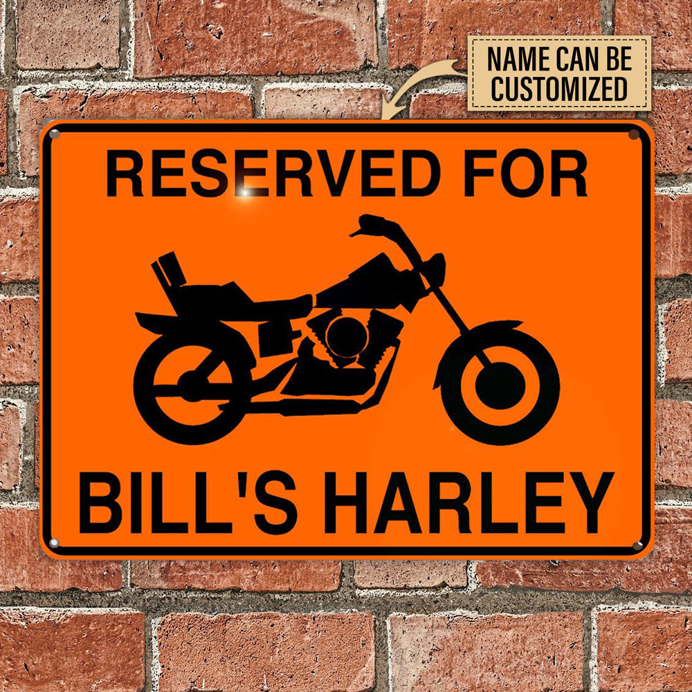 Personalized Motorcycle Metal Sign