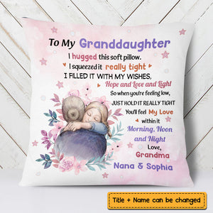 Granddaughter Hug Pillow