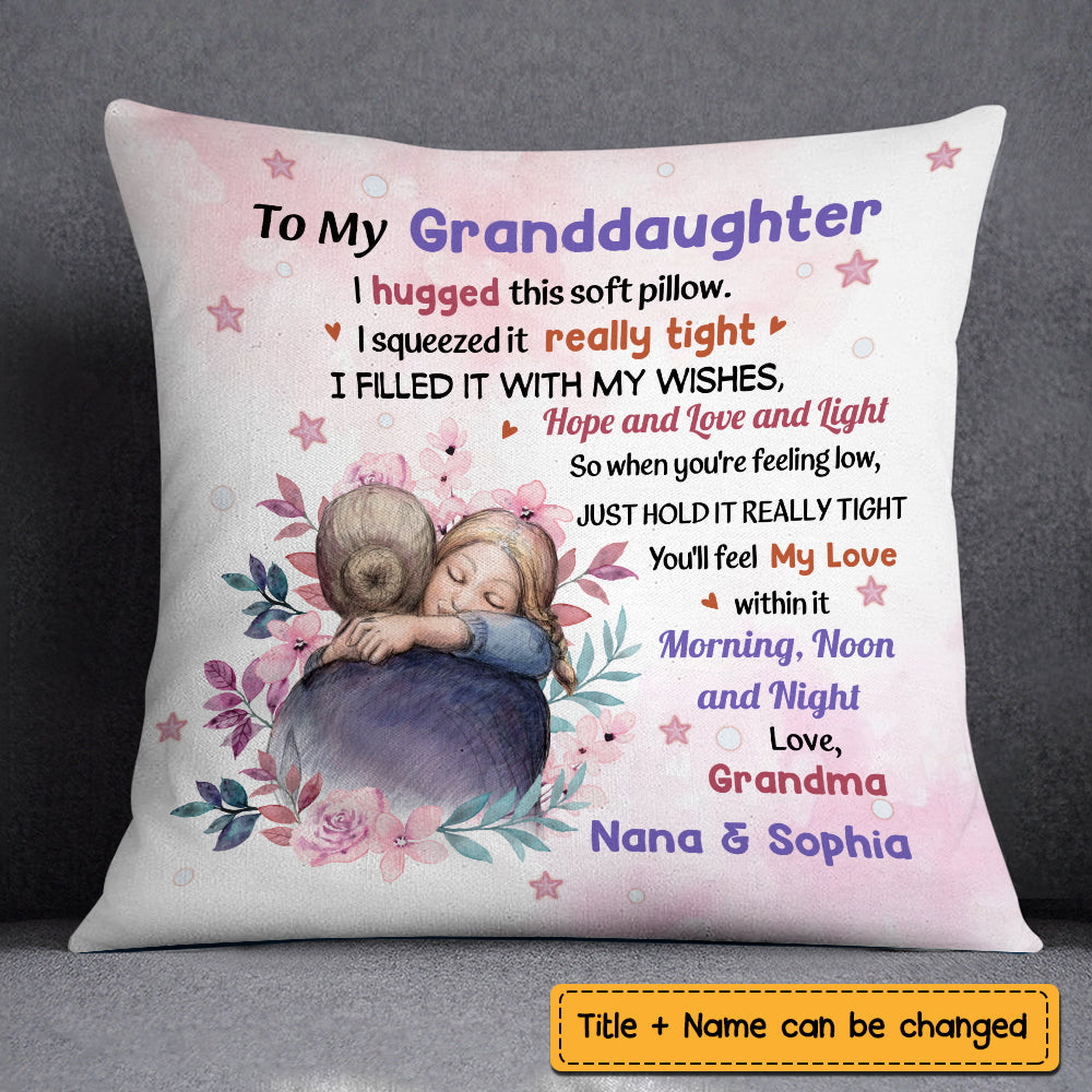 Granddaughter Hug Pillow