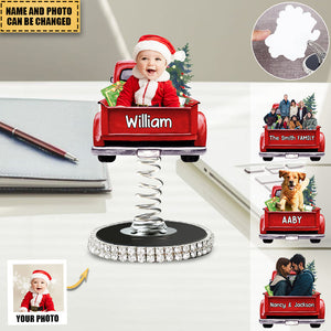 Personalized Cute Kid Car Photo With Name Car Creative Shook Decoration