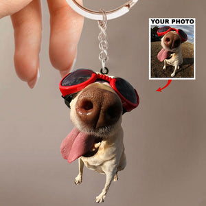 Personalized Keychain - Gift For Dog Lover - Custom Your Photo Keychain