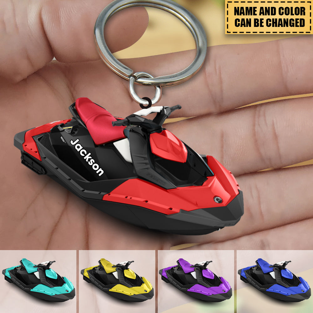 Personalized Water Craft Boat Acrylic Keychain