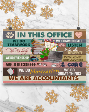 Social Worker We Are A Team Horizontal Poster