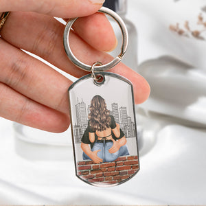 Drive Safe - Personalized Engraved Stainless Steel Keychain