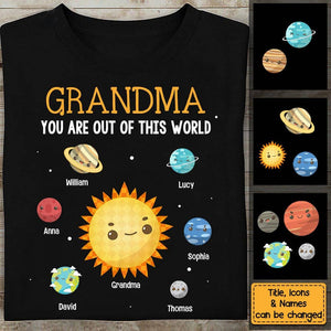 Gift for Grandma You Are Out Of This World Shirt