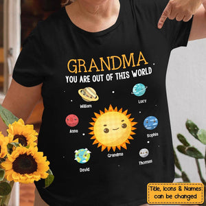 Gift for Grandma You Are Out Of This World Shirt