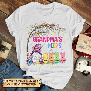 Personalized T-Shirt - Gift For Grandma - Grandma's Peeps