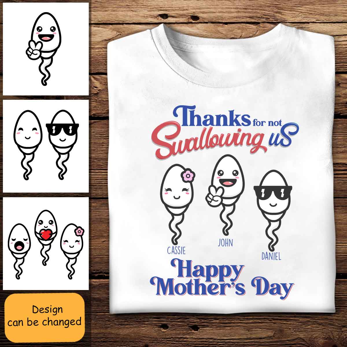 Thanks For Not Swallowing Us - Personalized Shirt -Gift For Mom - youkoll